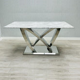 California Grey Marble Dining Table