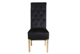 Sofia Square Knocker Dining Chair – Elegant Upholstered Seating - Exclusive Interior
