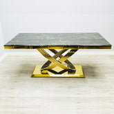 Elina Gold Marble Dining Table