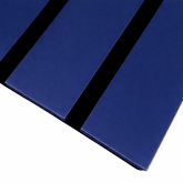 Blue wide slat acoustic wall panels 30x240cm UK interior Prime Furnishing