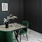 Charcoal Black Acoustic Wood Slatted Wall Panels