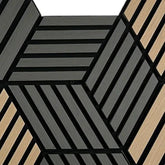 Dark grey PVC hanging wall panels with modern lightweight design