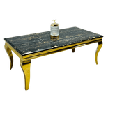 Louis Black & Gold Marble Coffee Table