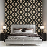 Dark oak acoustic waved wall panel 240x60 cm UK