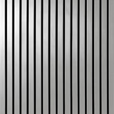 Chrome metallic acoustic 3-sided slat wall panels 240x32cm UK