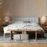 dark oak acoustic slatted wall panel 60x240cm uk