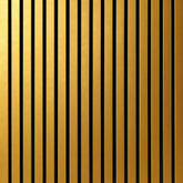 Gold coloured acoustic slat wall panels 240x32cm UK modern interior