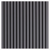 Grey acoustic slat wall panels 240x32cm UK modern interior