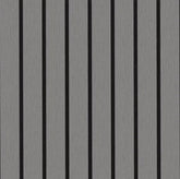Wide slat grey oak wood veneer acoustic wall panels 240x30cm UK interior