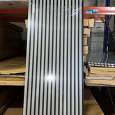 Light grey acoustic slatted wall panel 240x60 cm UK
