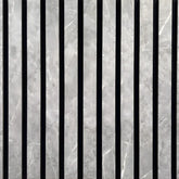 Grey marble acoustic slatted wall panel 240x60 cm UK interior