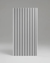 Metallic light grey acoustic slatted wall panel 240x60cm UK
