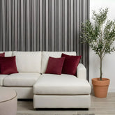 Multi-Width Light Grey Acoustic Wall Panels 60x240cm UK interior Prime Furnishing