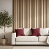 multi width oak acoustic wall panels 60x240cm uk
