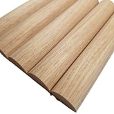Flexible oak flute real wood veneer wall panels 240x60cm UK interior