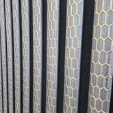 Premium quartz print acoustic grey wall panel 240x60cm UK