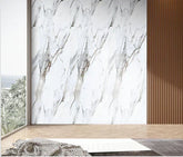 White marble PVC wall panels 60x240cm UK bathroom