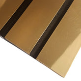 Gold wide slat acoustic wall panels 30x240cm UK interior Prime Furnishing