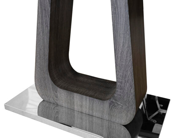 120cm Fixed-Top Dining Table with Cushioned Chairs - Contemporary Furniture UK