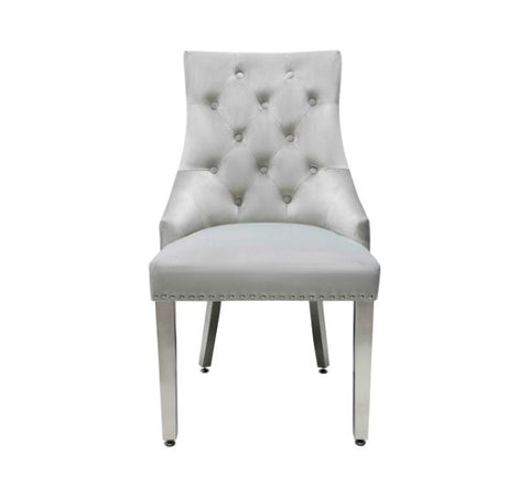 Majestic Chairs Plush Velvet With Lion Knocker