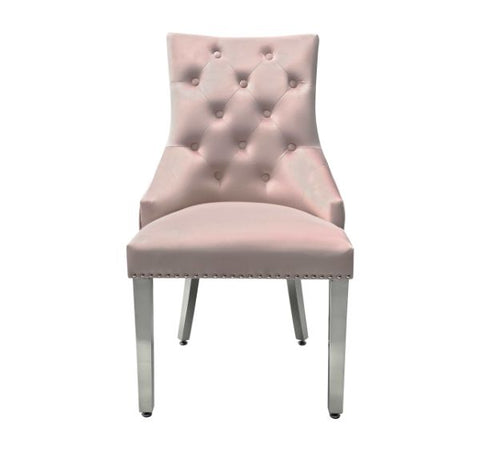 Majestic Chairs Plush Velvet With Lion Knocker