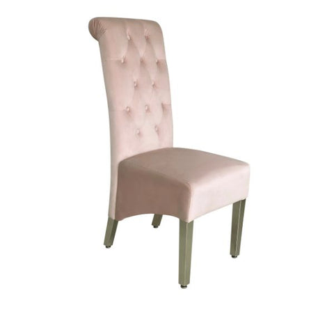 Sofia Plush Velvet Fabric Dining Chairs With Lion Knocker