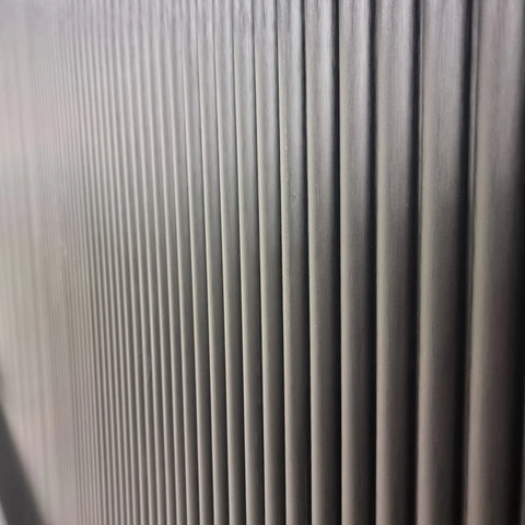 Black Fluted WPC Wall Panels