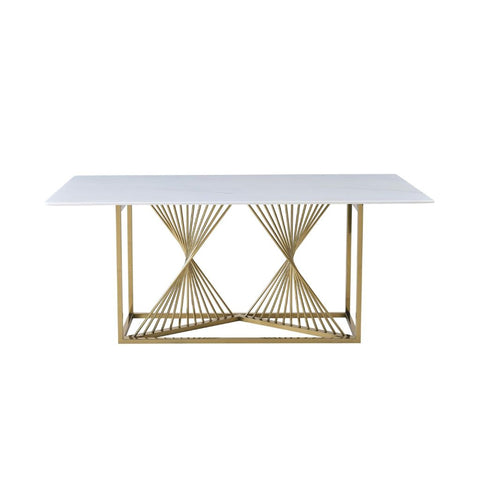 Amelia White Ceramic Table