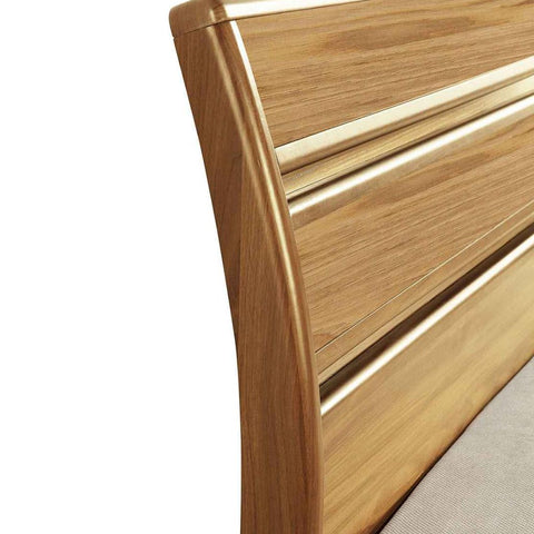 High Gloss Alexandra Oak Solid with Headboard