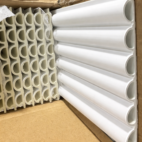 White Fluted WPC Wall Panels – Waterproof Decorative Interior Wall Cladding | Prime Furnishing UK