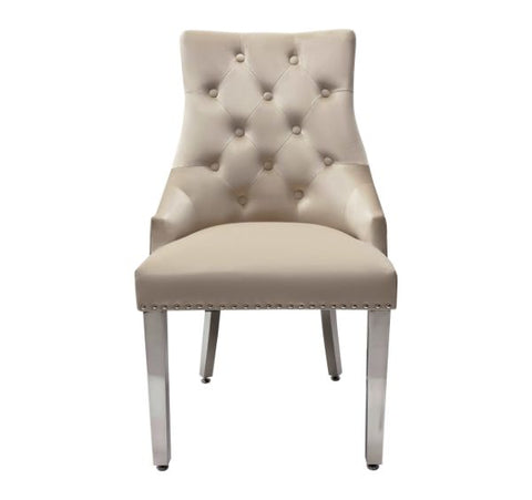 Majestic Chairs Plush Velvet With Lion Knocker