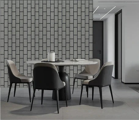 Light grey acoustic brick wall panel 60×240 cm UK


