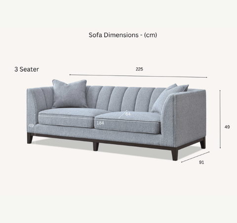 Aluxo Cooper 3 Seater Sofa in Dolphin Boucle Aluxo