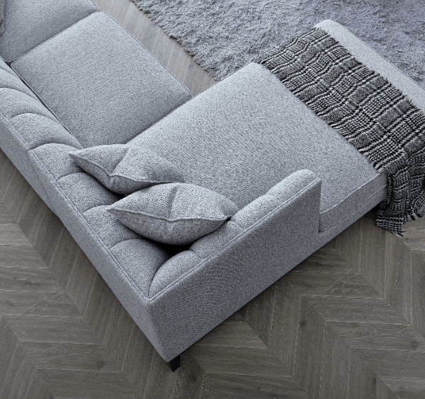 Aluxo Cooper Left Hand Corner Group in Dolphin Boucle