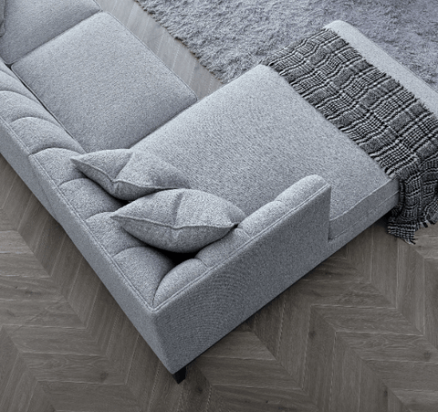 Aluxo Cooper Left Hand Corner Group in Dolphin Boucle