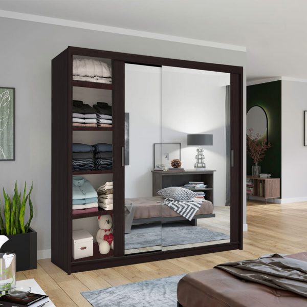 CHICAGO WENGE WARDROBE SOLID FURNITURE LTD