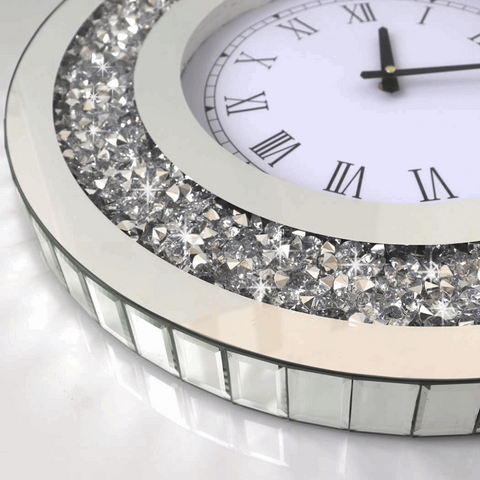 Dino Diamond Crushed Wall Clock
