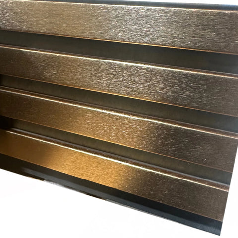 Gold & Black Slatted Wall Panels
