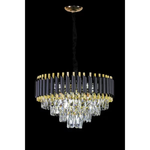 Silver Tear Crystal Chandelier SOLID FURNITURE LTD