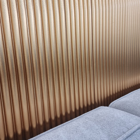 Metallic Gold Fluted WPC Wall Panels