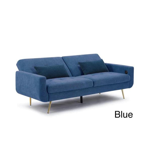 Lexi 3 Seater Sofa bed With USB Port Fabric