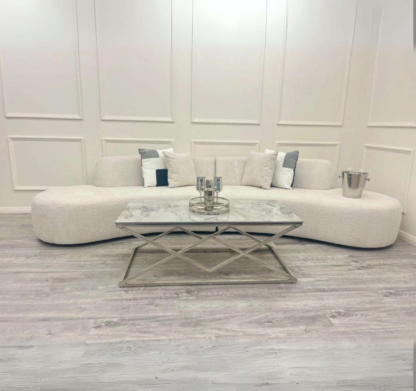 Miami Curved Boucle Sofa