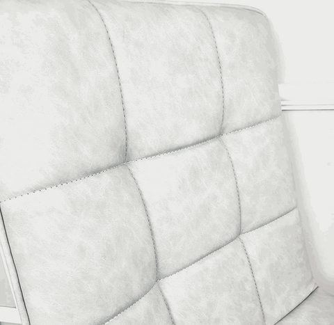 Pair of Tara Light Grey Faux Leather Dining Chair Solid Furniture UK