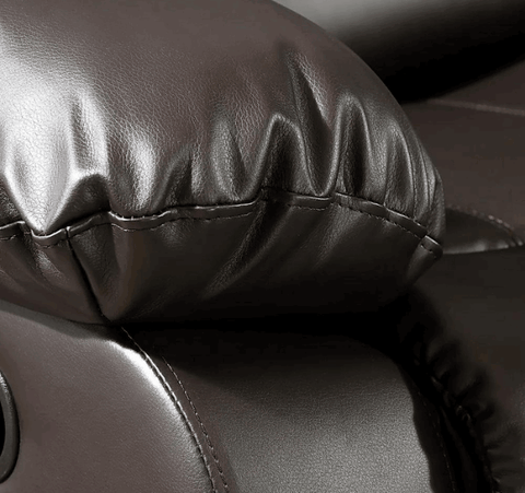 Roma Leather Recliner Sofa Arm Chair Brown