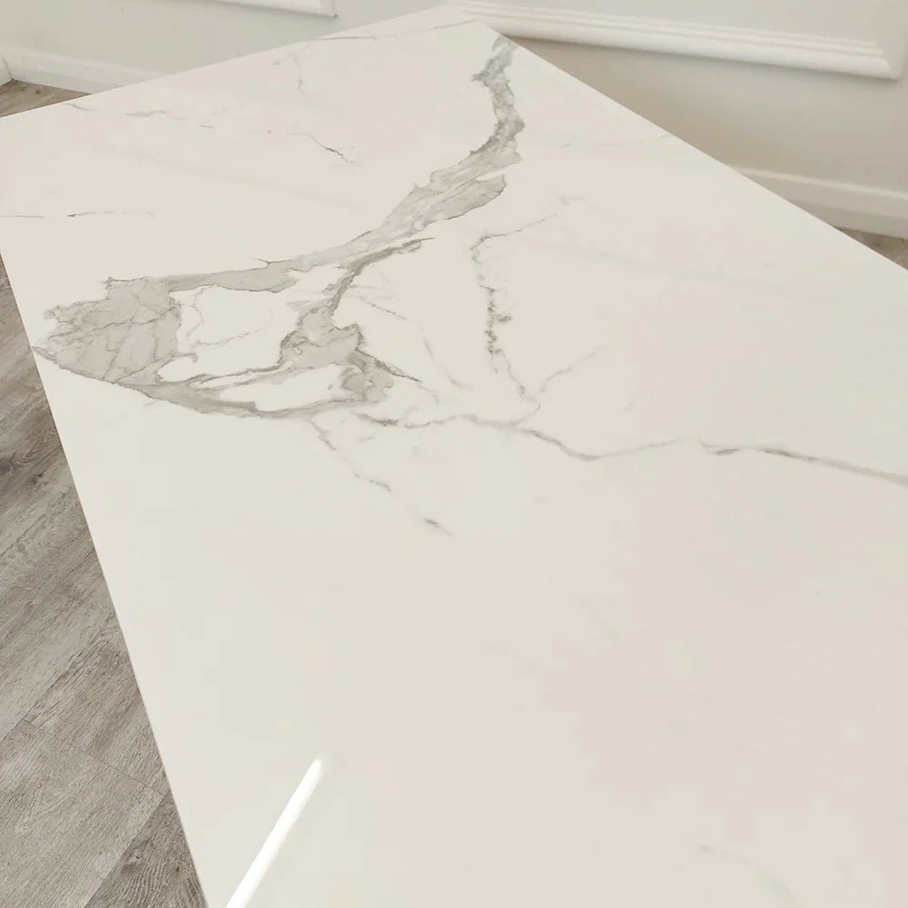 Stone Top SOLID FURNITURE UK GEO GOLD COFFEE TABLE