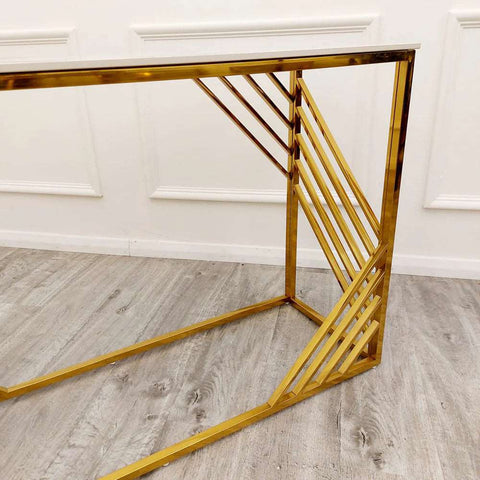 Azure Gold Console Table