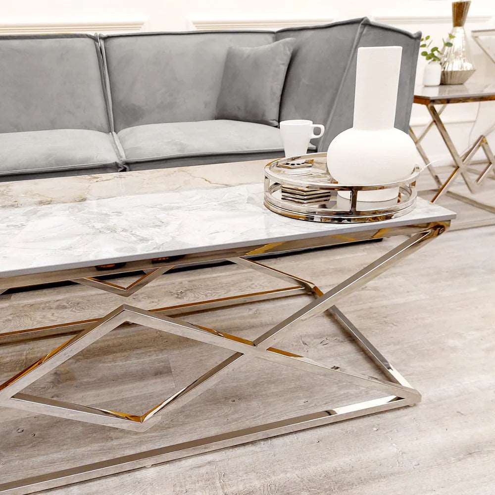 Vesta Chrome Coffee Table