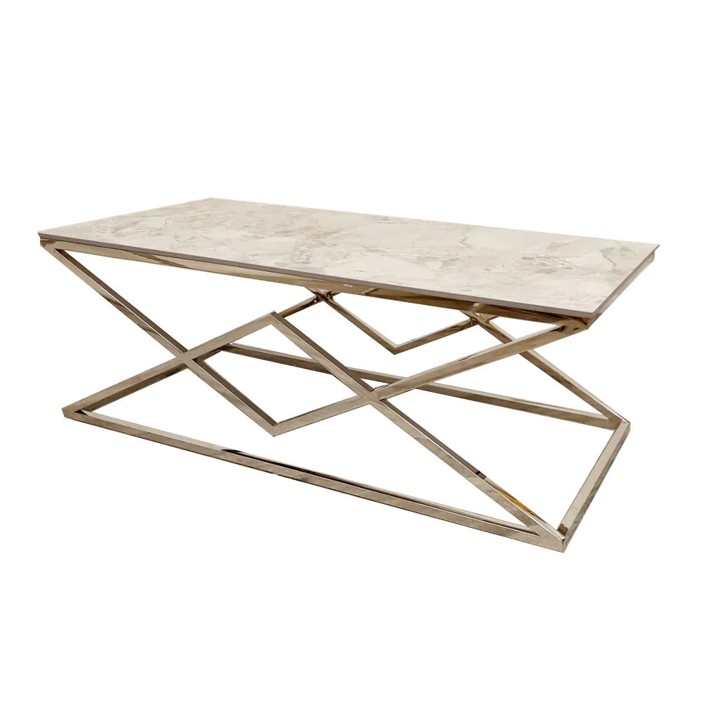 Vesta Chrome Coffee Table SOLID FURNITURE LTD
