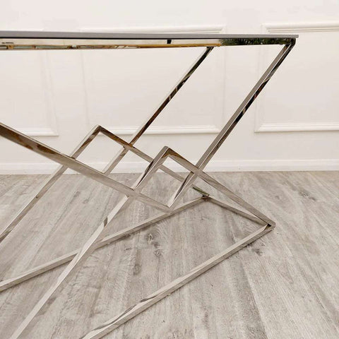 VESTA CHROME CONSOLE TABLE