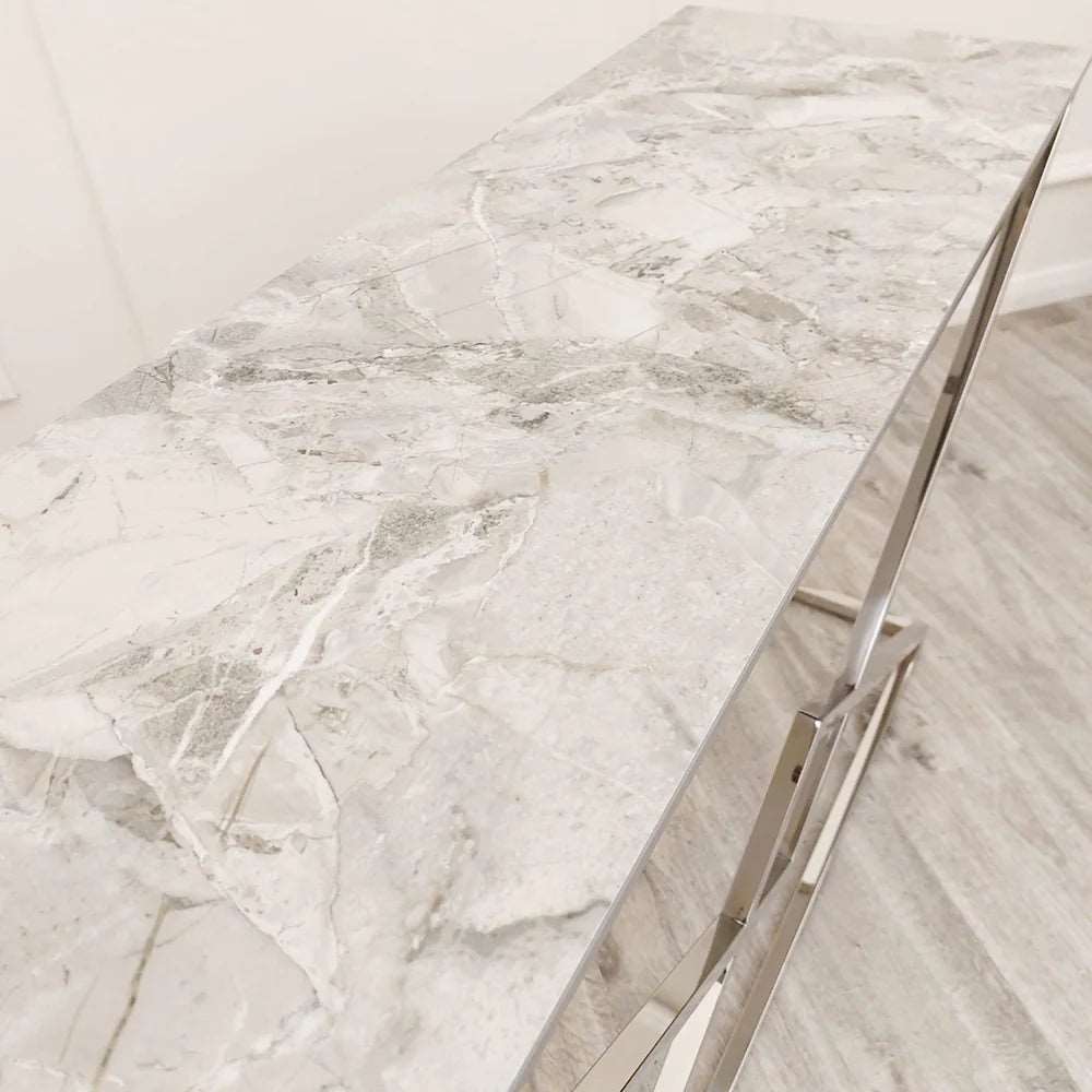 VESTA CHROME CONSOLE TABLE